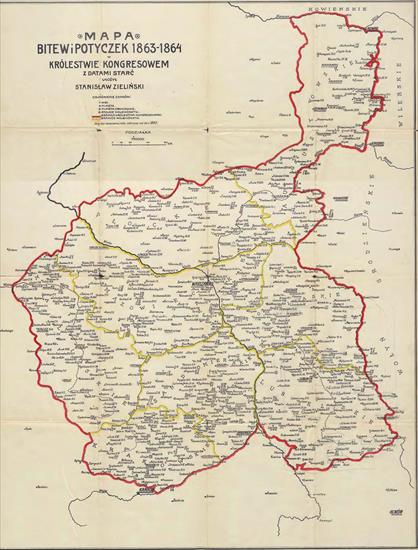 STARE mapy Polski - 1913 Powstanie styczniowe1863-1864 Królestwo Polskie.JPG