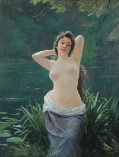 Classical Woman Collection of Paintings - Raoul Tremolieres, 1860-1920. . 1895. 146  113.5 .jpg
