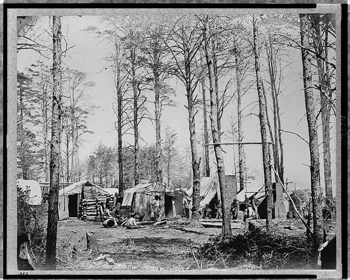 Obóz wojskowy - libofcongr121 Headquarters Army of Potomac - Brandy Station, April 1864--Camp of Telegraph Corps.jpg