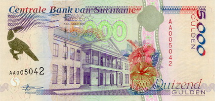 Suriname - SurinamP53-5000Gulden-1997_f-donated.jpg