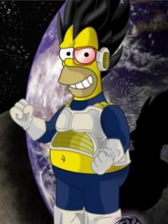 Tapety na telefon 240x320 - Homero_Vegeta.jpg