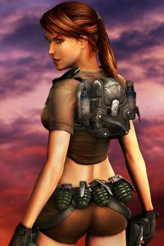 Gry, filmy, kreskówki Games, Movies, Cartoons - iPhone Lara Croft2.jpg