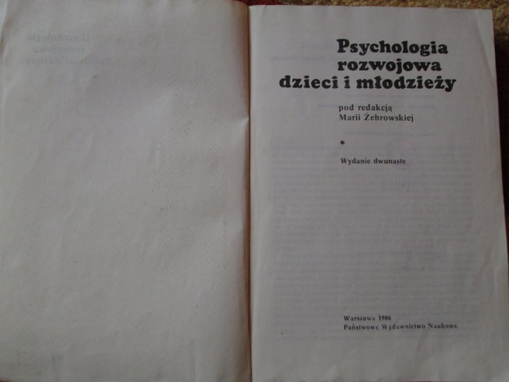 Psychologia rozwojowa dzieci i młodzieży pod.red Żebrowskiej M - IMG_1142.JPG