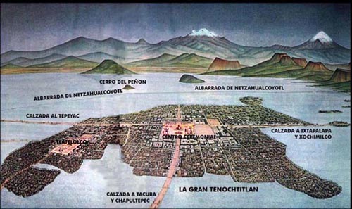 Mapy - Tenochtitlan - widok - rekonstrukcja.jpg
