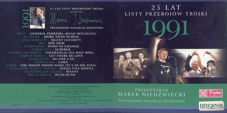 25 Lat Listy Przebojów Trójki cz.10 rok 1991 mp3320 - VA - 25 lat listy przebojów Trójki - slim -1991.jpg