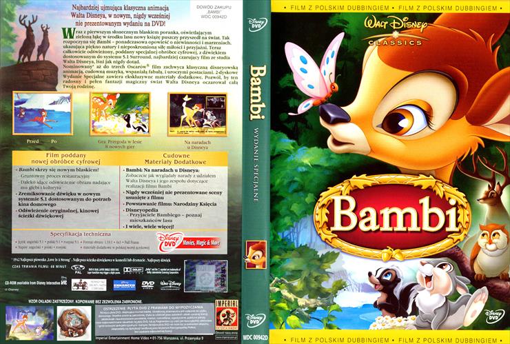 Pełnometrażowe filmy animowane Walta Disneya hasło waltdisney - DVD Bambi.jpg