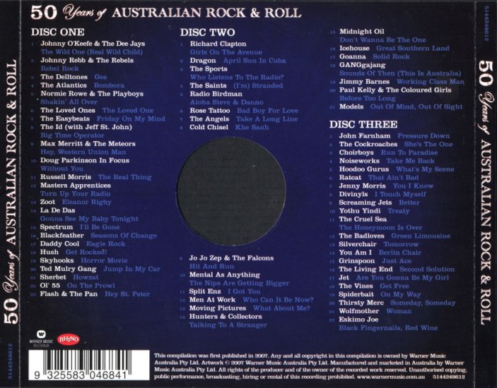 50 Years Of Australian Rock  Roll Cov3CDBubanee - Back.jpg