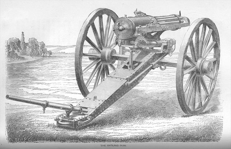 Pistolety i Karabiny Maszynowe - gatling gun 1.jpg