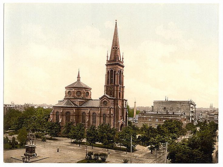 Kościoły w Bydgoszczy1 - Bydgoszcz,kościół p.w.Pawła na Placu Wolności w 1876 r..jpg