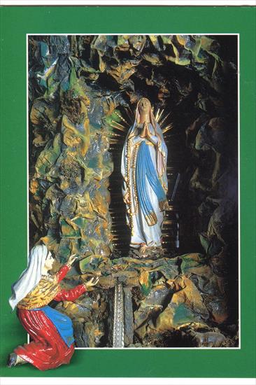 Obrazki religijne i modlitwy - SZOPKA WAMBIERZYCKAObjawienie MB w Lourdes.jpg