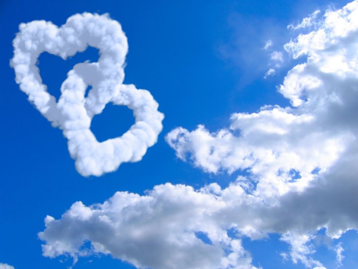 MIŁOSNE TAPETY - miłość love walentynki serca chmury 3.jpg
