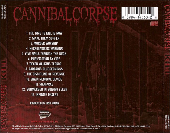 2006 - Cannibal Corpse - Kill 320 - Back.jpg