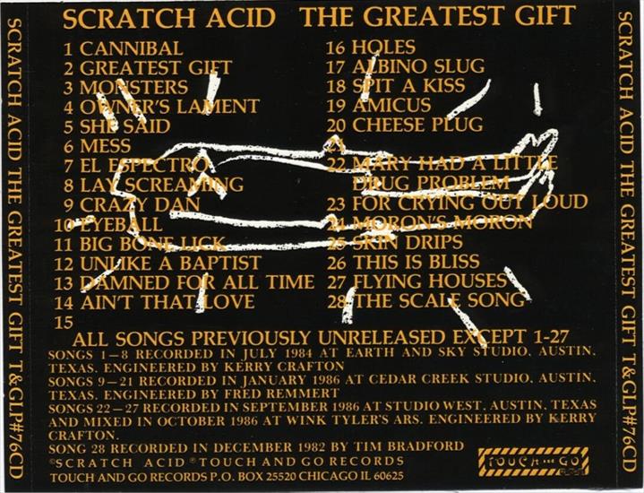SCRATCH ACID USA - Scratch Acid - The Greatest Gift back.jpg