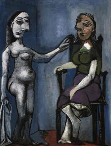 Picasso 1939 - Picasso Personnes contemplent. 1939. 65 x 50 cm.jpg